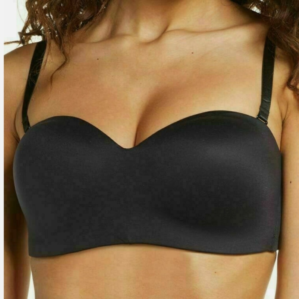 Wacoal 854372 32DDD Staying Power Wire Free Convertible Strapless Bra Black